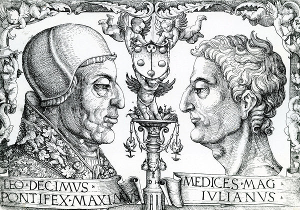 Detail of Pope Leo X and Emperor Julian, 1513 by Anonymous