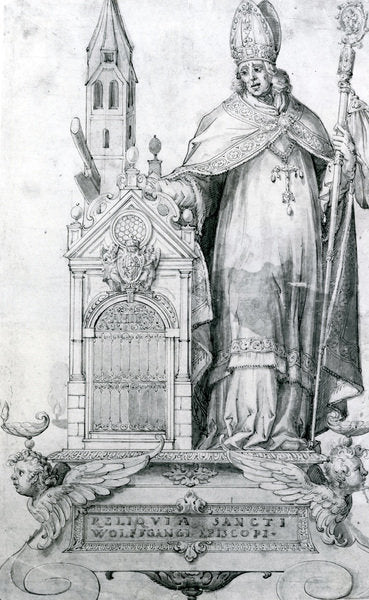 Detail of Saint Wolfgang of Regensburg by Italian School
