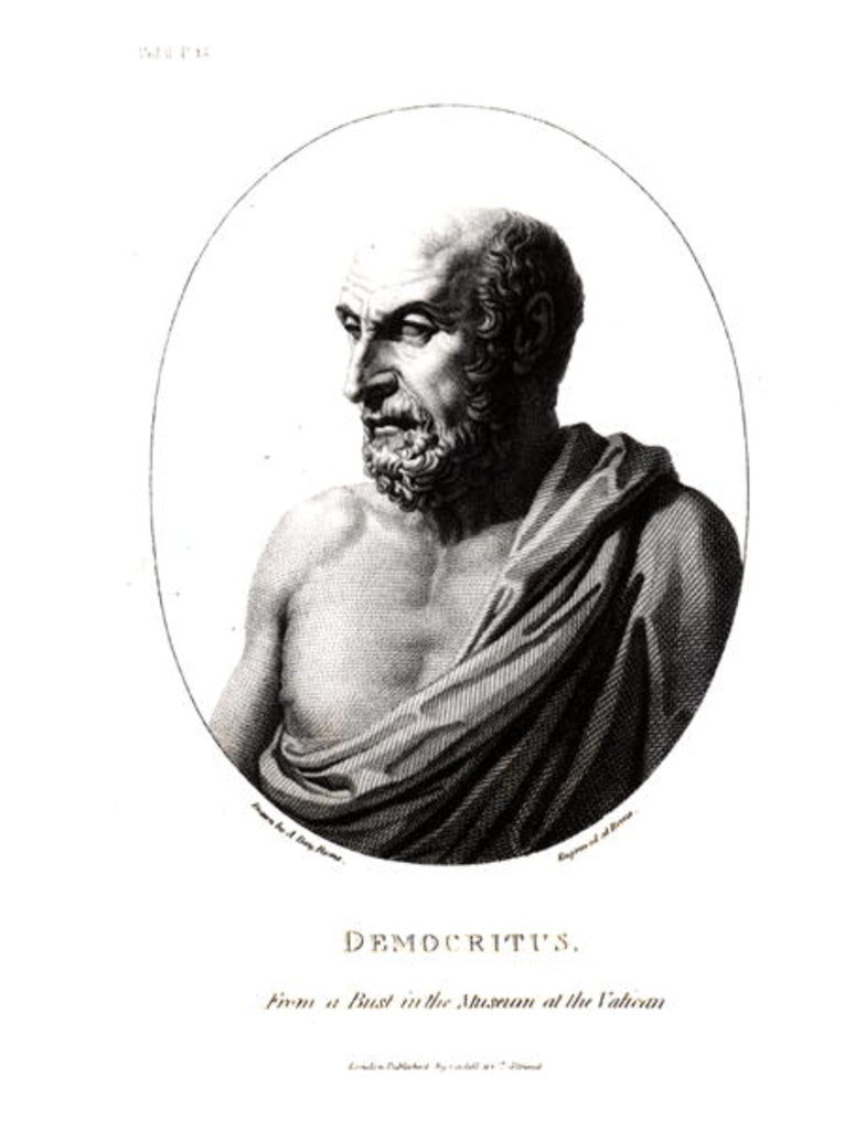 Detail of Democritus, engraved from a bust in the Vatican Museum by Alexander Day