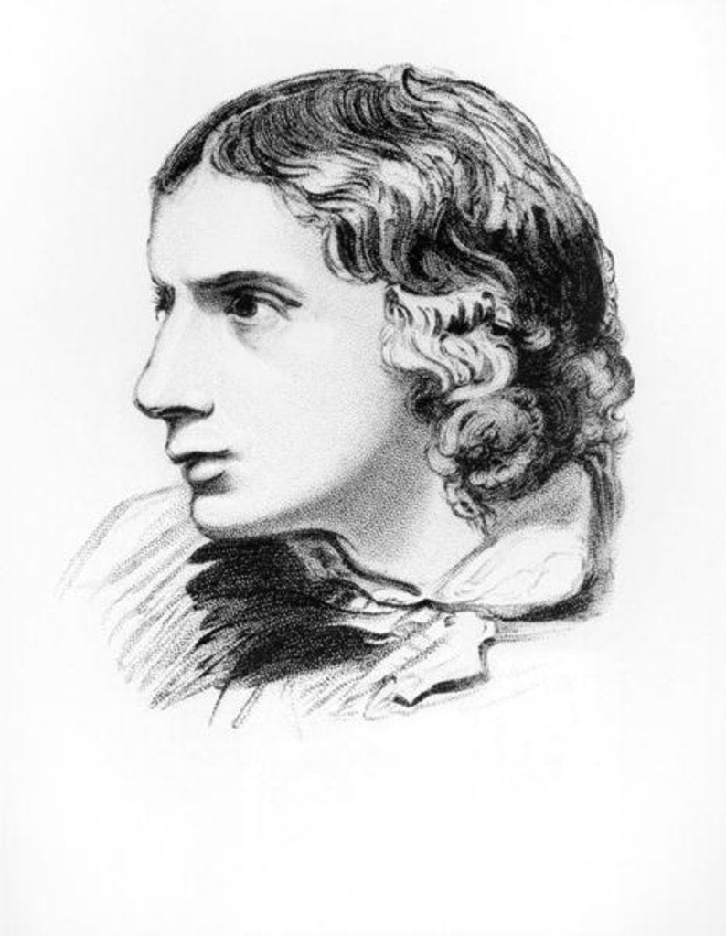 Detail of John Keats by English School