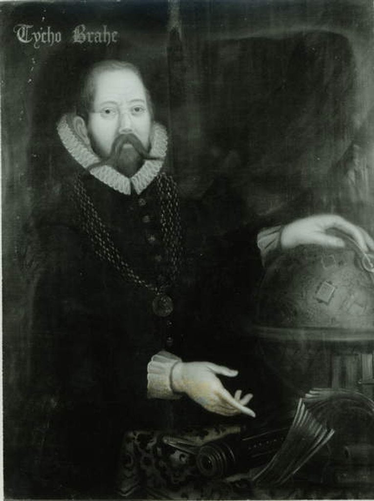 Detail of Tycho Brahe by Danish School