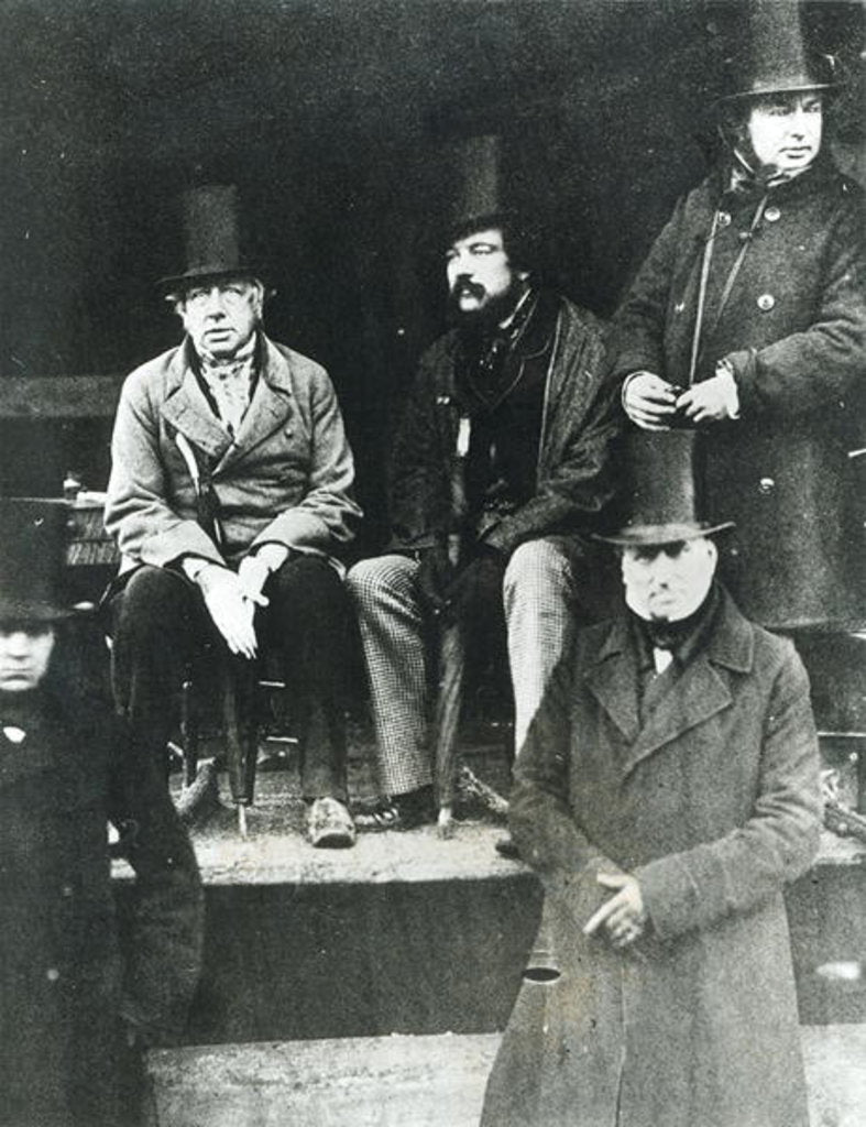 Detail of From LtoR, Lord Paget, Lord Carlisle and Isambard Kingdom Brunel by English Photographer