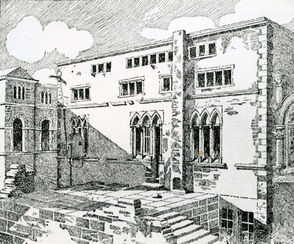 Detail of Ancient Synagogue at Metz by School English