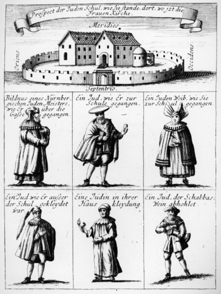 Detail of View of the Jewish School by School German