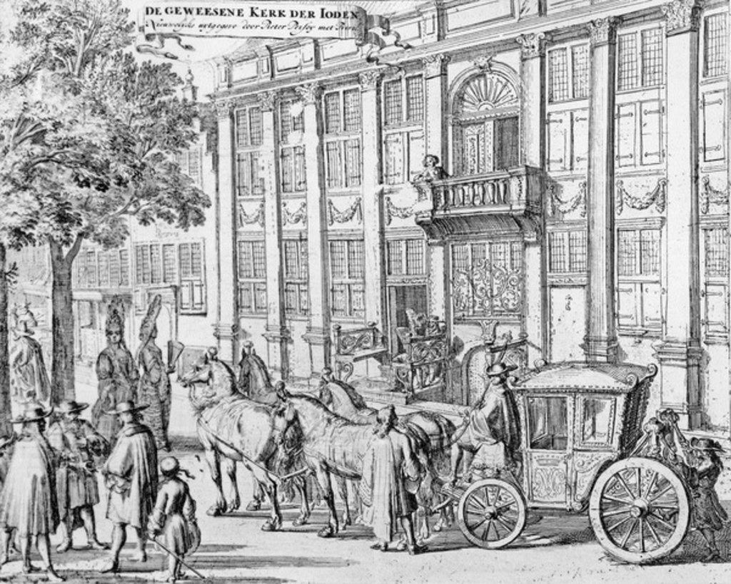 Detail of The former Church of the Jews, c.1700 by Romeyn de Hooghe