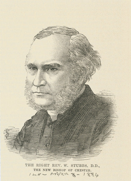 Detail of The Right Reverend William Stubbs, 1884 by English School