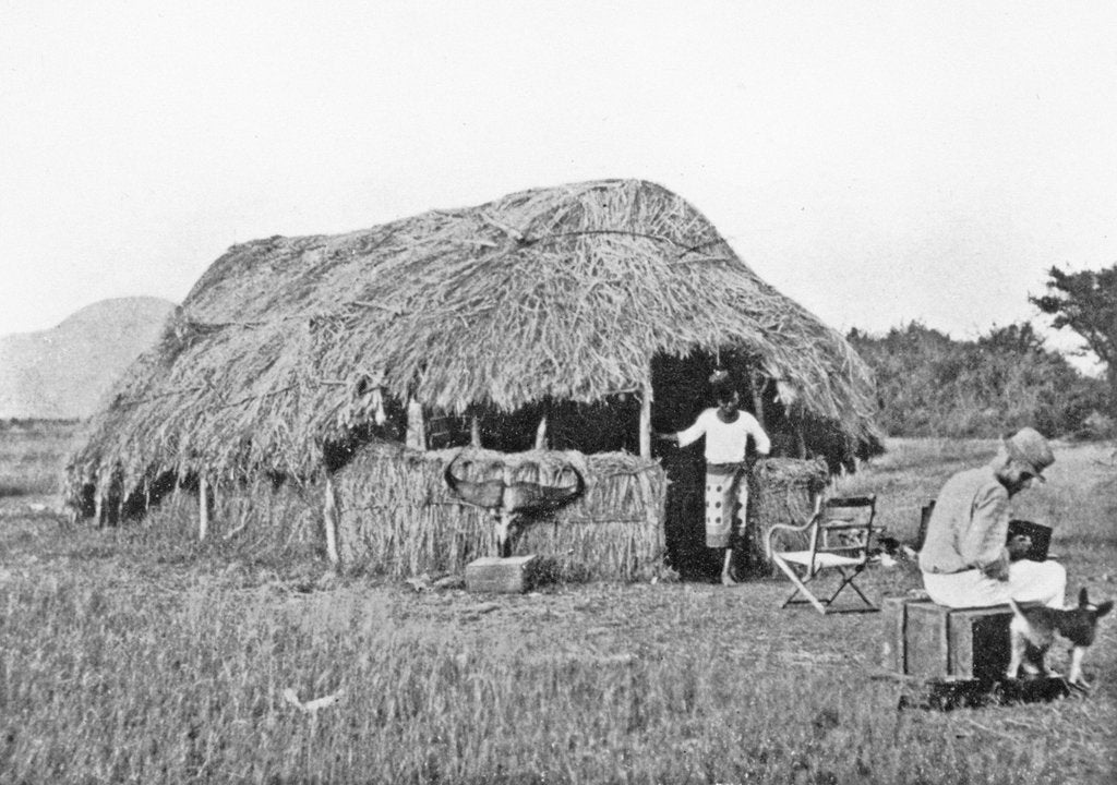 Detail of My house in camp on the Guaso Nyiro by Francis Arthur Dickinson