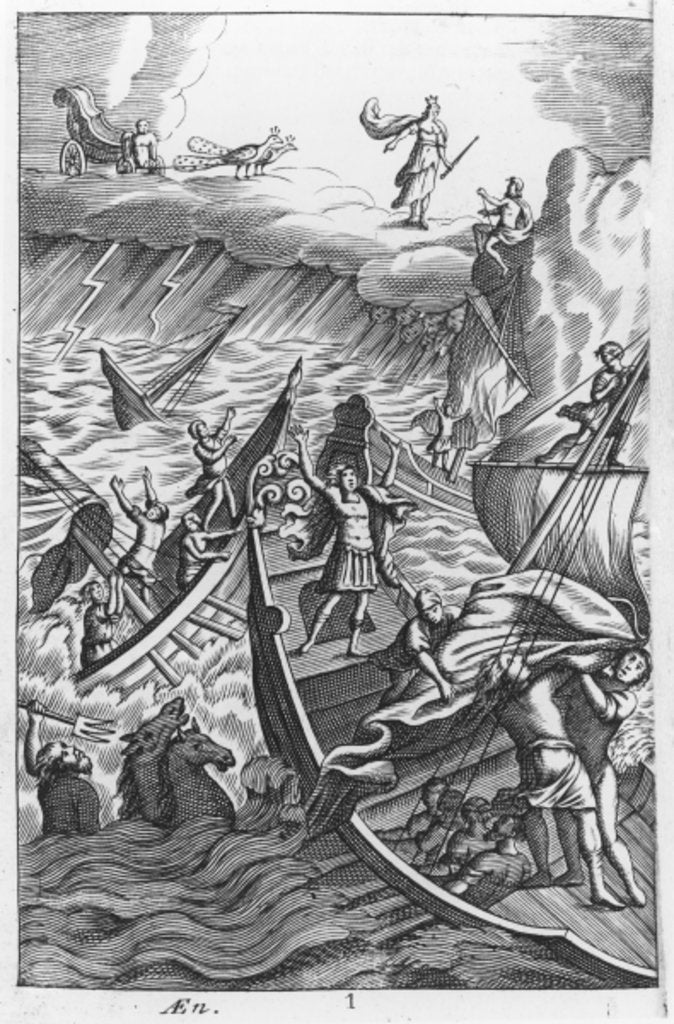 Detail of Illustration from 'The Aeneid' by Virgil by English School