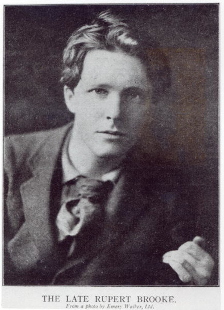 Detail of Portrait of Rupert Brooke by English Photographer