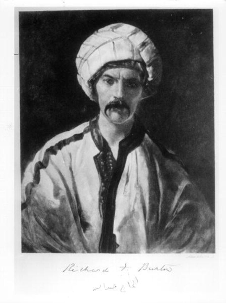 Detail of Sir Richard Burton by English School