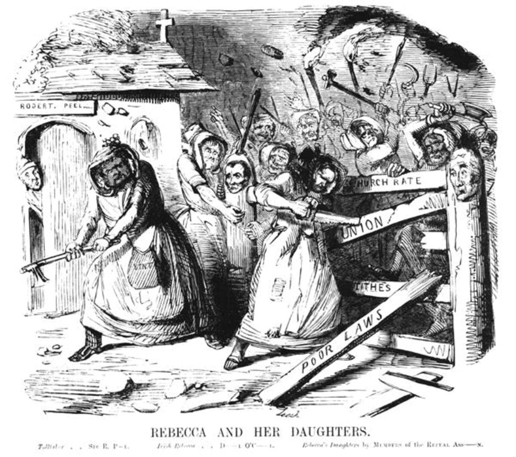 Detail of Rebecca and her Daughters by John Leech