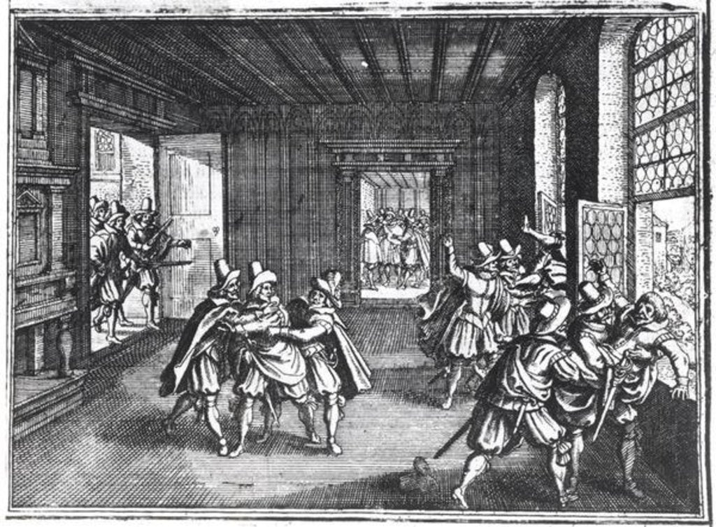Detail of The Defenestration of Prague in 1618 by Anonymous
