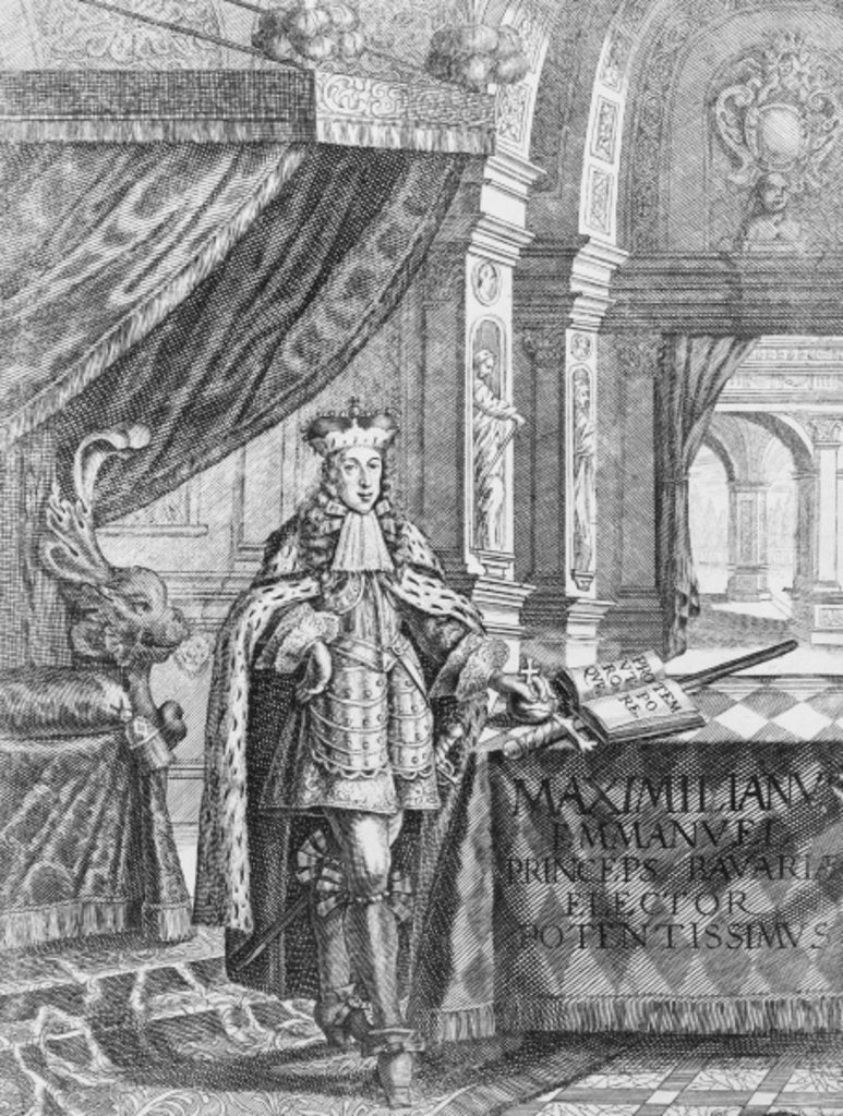 Detail of Maximilian II Emanuel, Elector of Bavaria by Anonymous