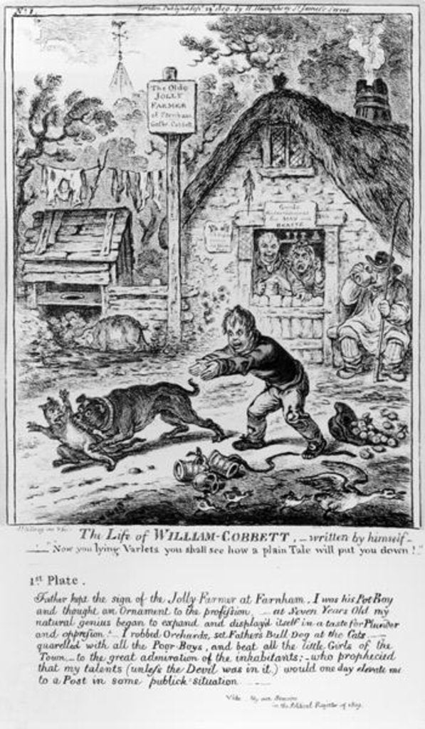 Detail of Plate 1 by James Gillray