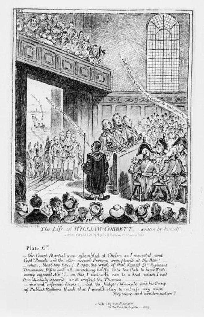 Detail of Plate 6 by James Gillray