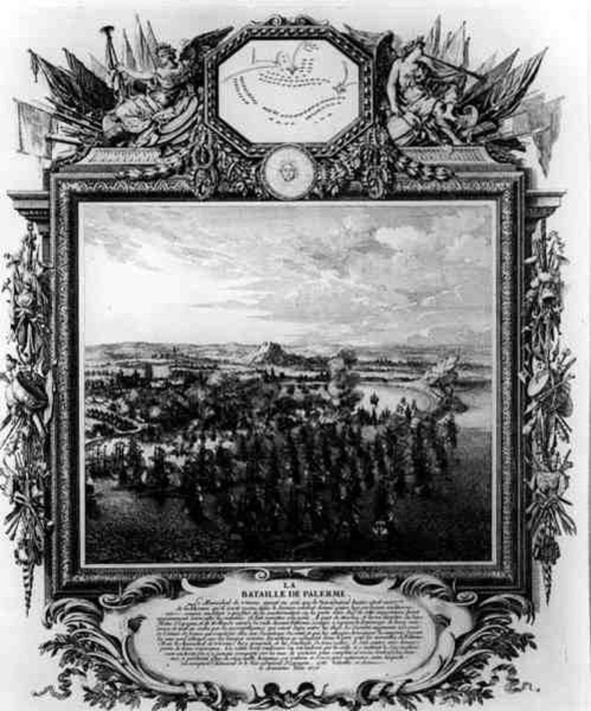Detail of The Battle of Palermo, June 1676 by French School