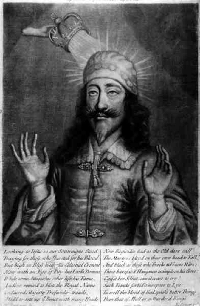 Detail of Corruptibilem pro incorruptibile, ode to Charles I by William Faithorne