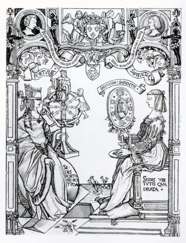 Detail of Fortune and Wisdom by English School