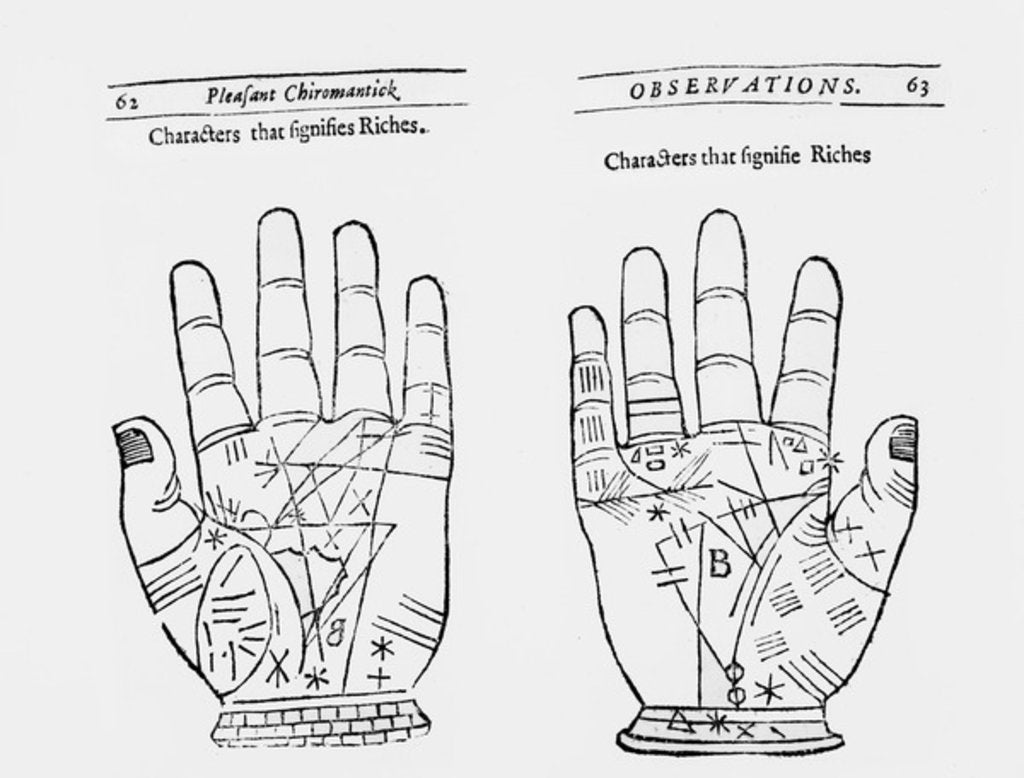 Detail of Palm Reading by English School