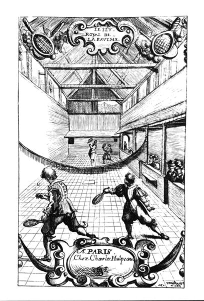 Detail of A Royal Game of Tennis in the Jeu de Paume, 16th century by French School