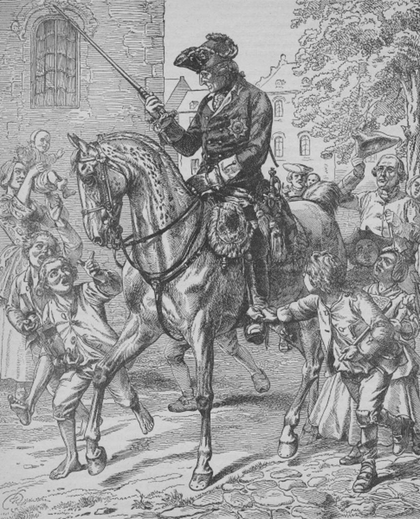 Detail of Frederick the Great of Prussia by English School