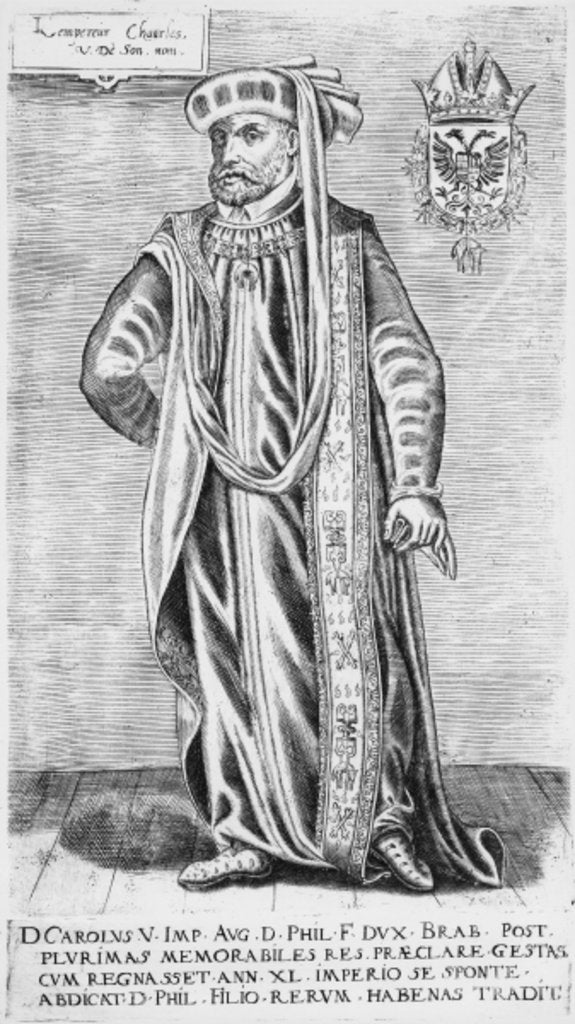 Detail of Portrait of Charles V, Holy Roman Emperor by German School