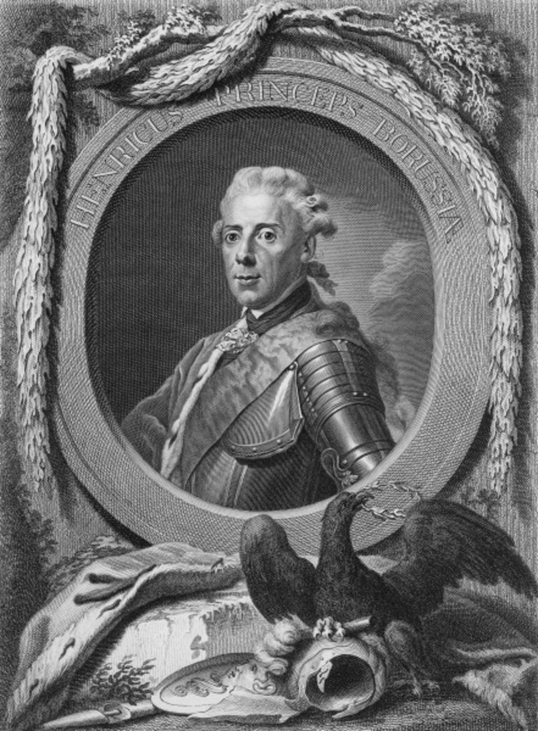 Detail of Portrait of Prince Henry of Prussia, 1779 by Anton Graff (after)