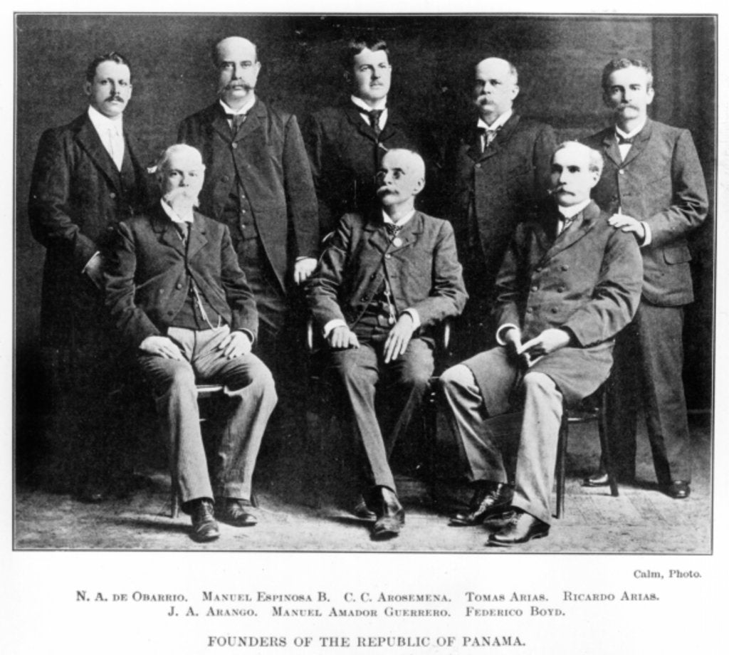 Detail of Founders of the Republic of Panama by Anonymous