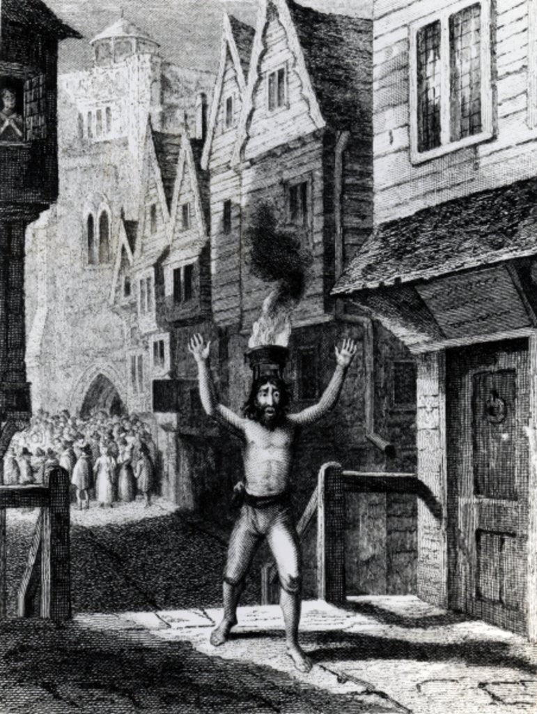 Detail of Solomon Eagle by George Cruikshank