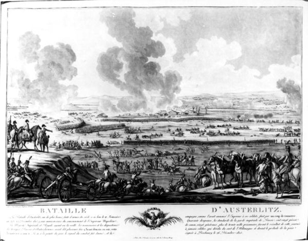 Detail of The Battle of Austerlitz, 2 December 1805 by Jean Duplessi-Bertaux