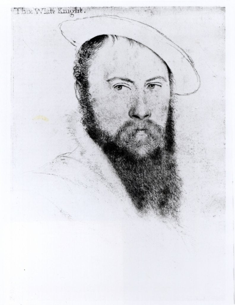 Detail of Portrait of Sir Thomas Wyatt the Younger by Hans Holbein the Younger