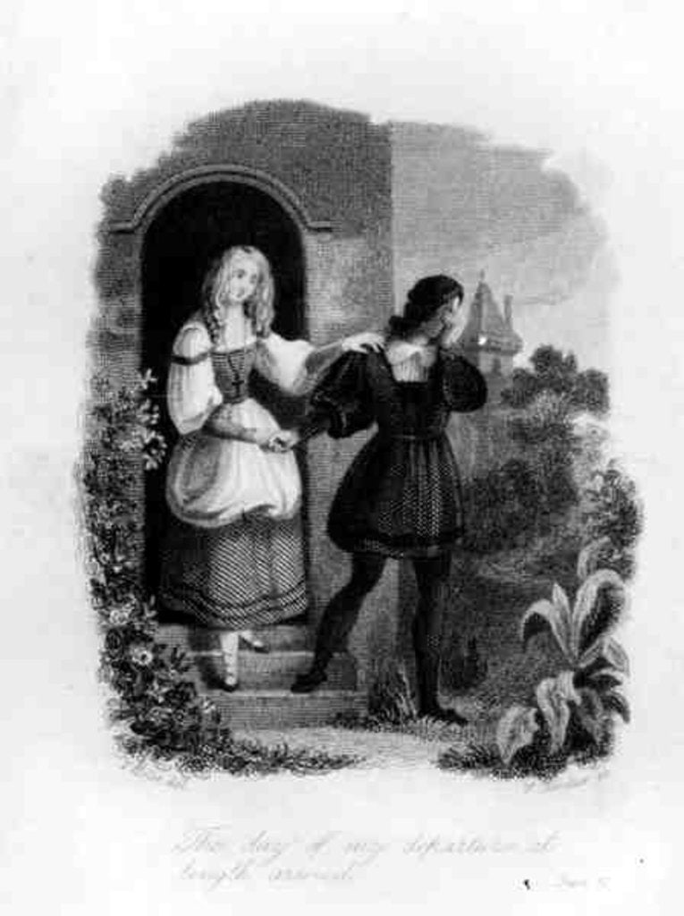 Detail of The Day of My Departure at Length Arrived, frontispiece from 'Frankenstein' by Mary Shelley engraved by William Chevalier by Theodor M. von Holst