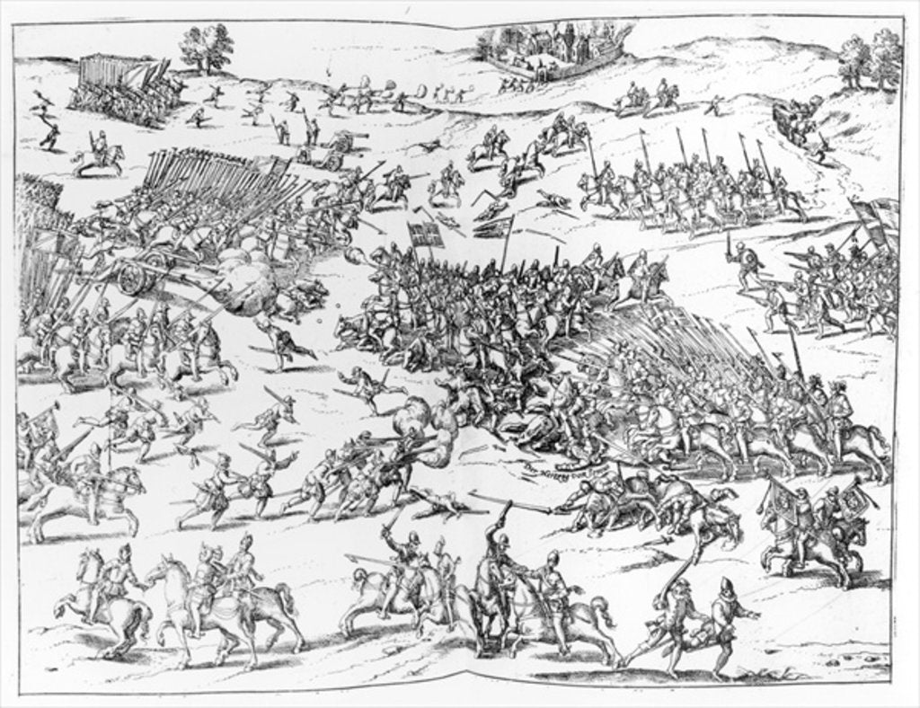 Detail of The Battle of Courtrais Between the French and the Flemish in 1580 by German School