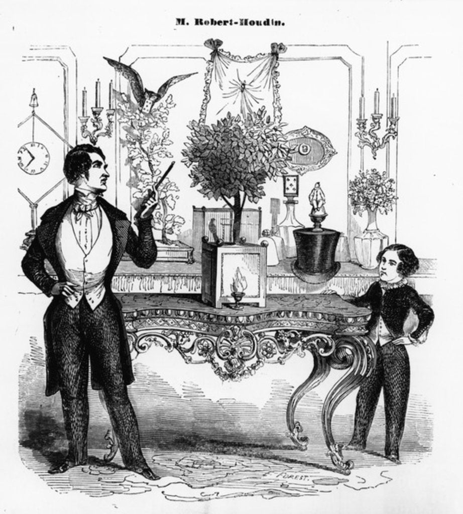 Detail of Jean Eugene Robert-Houdin Explaining a Mechanical Toy by Eugene Hippolyte Forest