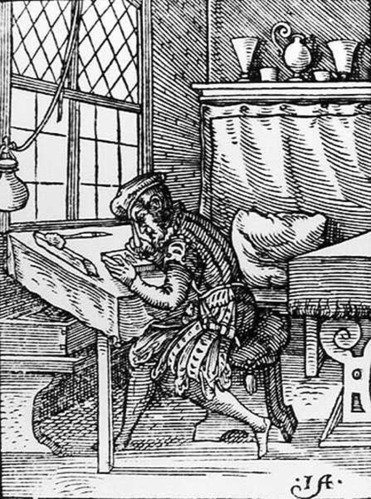 Detail of The Engraver by German School