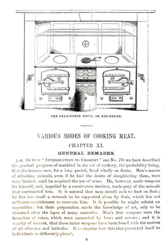 Detail of The Leamington Stove, or Kitchener, from Chapter XI of 'Beeton's Book of Household Management' by Isabella Mary Beeton by English School
