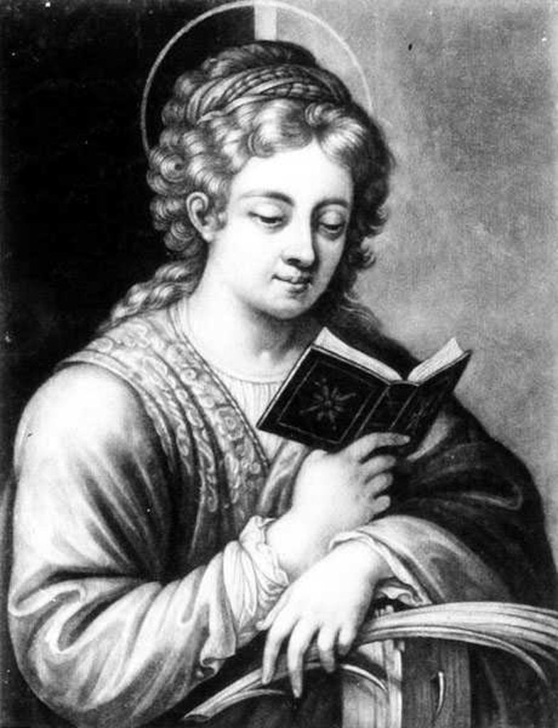 Detail of St. Catherine by Correggio