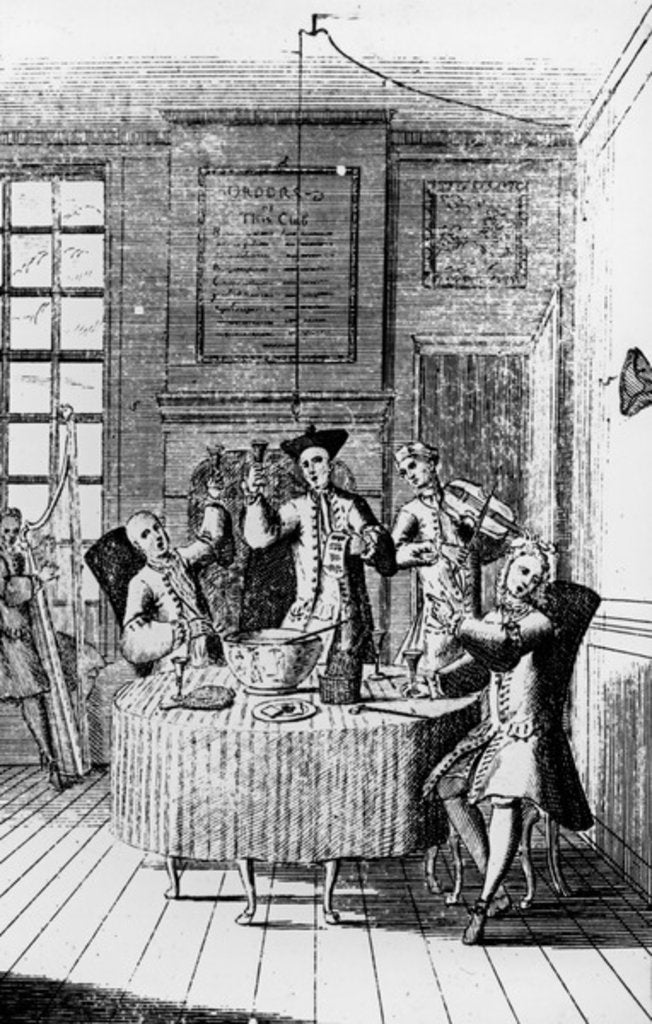 Detail of Drinking at the Club by English School