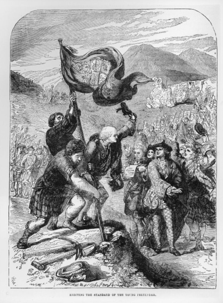 Detail of Erecting the Standard of the Young Pretender by English School