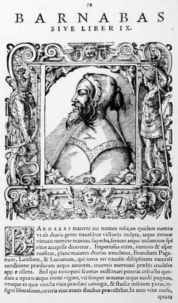 Detail of St. Barnabas by English School