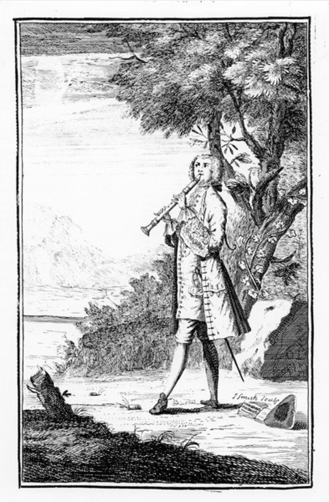 Detail of Recorder Player by English School