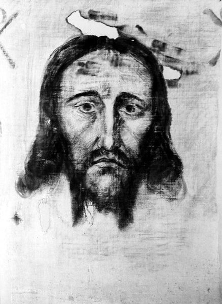 Detail of Head of Christ by Heaphy Heaphy