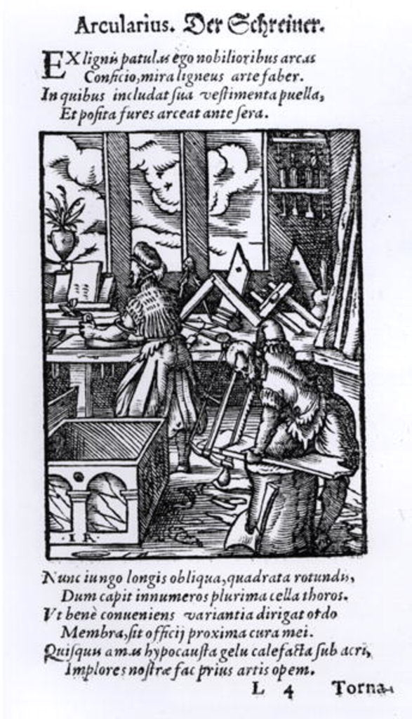 Detail of The Woodworker by German School