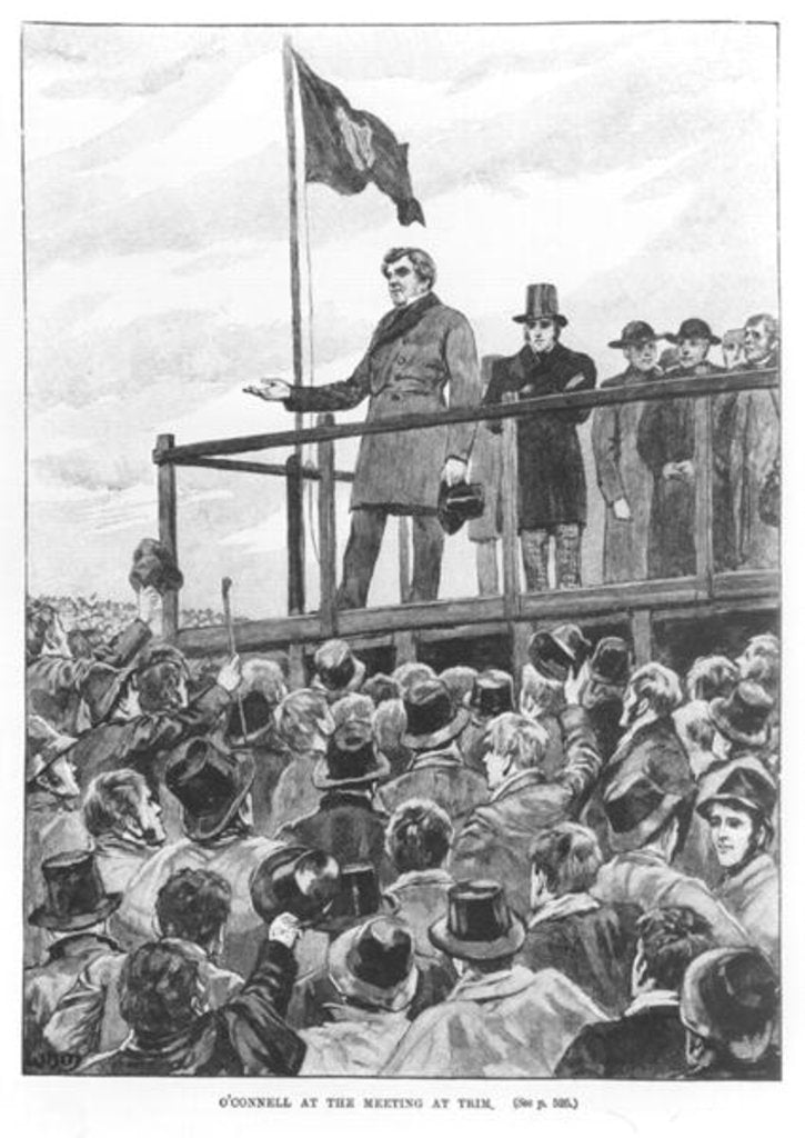 Detail of Daniel O'Connel at the meeting at Trim by English School
