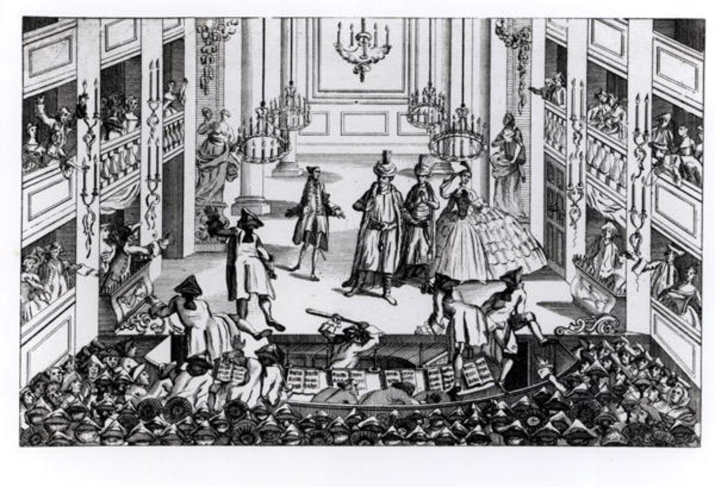 Detail of Riot at Covent Garden by English School