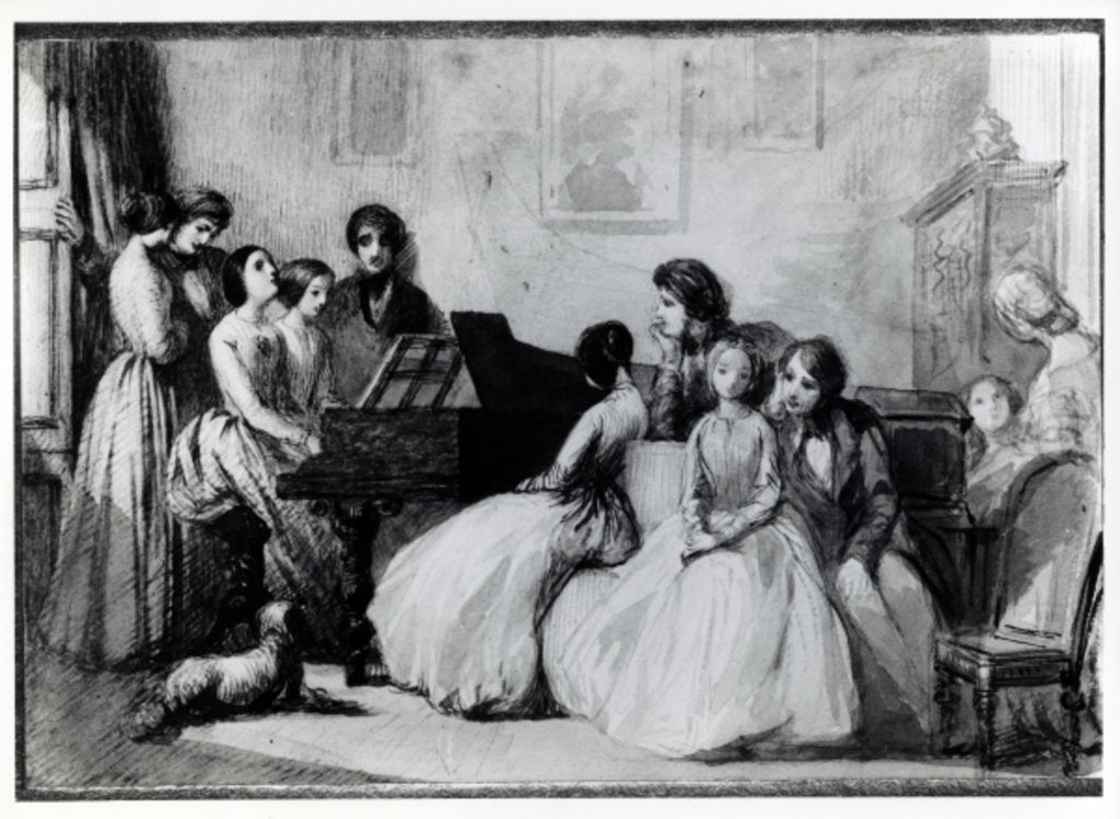 Detail of The Drawing Room Concert by English School