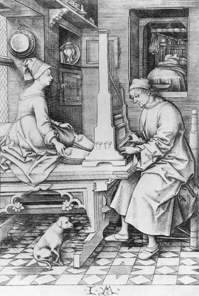 Detail of Positive Organ by Israhel van the younger Meckenem