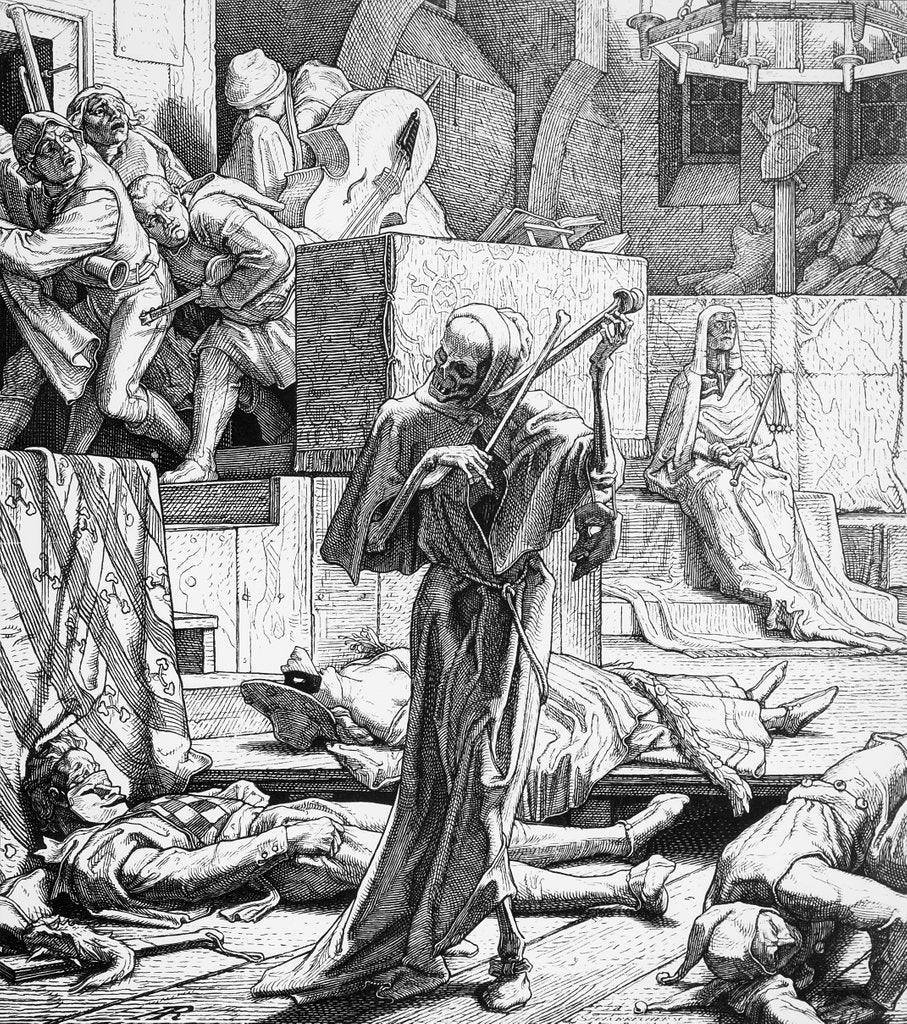 Detail of Death as Assassin, 1851 by Alfred Rethel