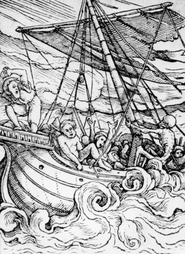 Detail of Death and the Sailor by Hans Holbein the Younger