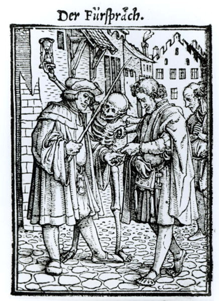 Detail of Death and the Barrister by Hans Holbein the Younger